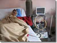 An Inpatient receiving treatment